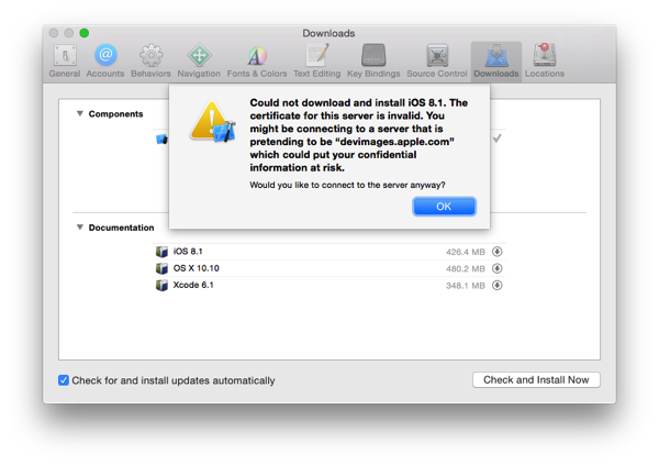 Xcode SSL error